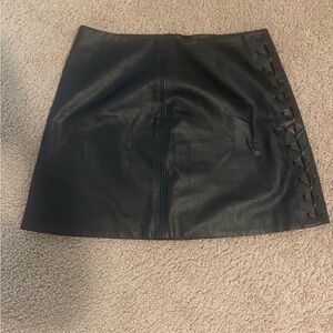Black Leather Skirt